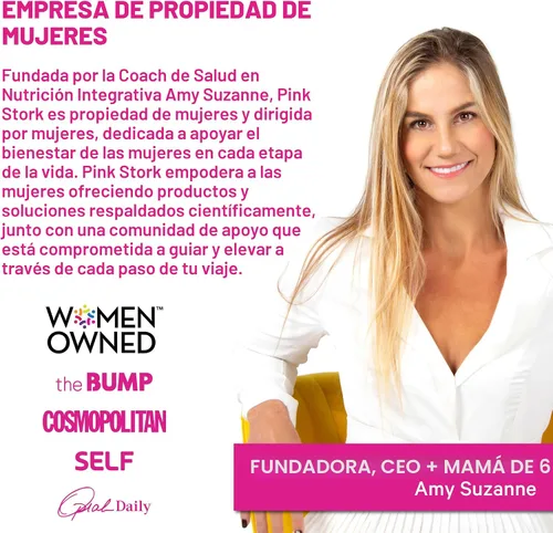 Vista 5 de Pink Stork Gomitas de fertilidad prémium Suplementos de fertilidad para mujeres con CoQ10, mio-inositol + vitaminas prenatales Apoyo a