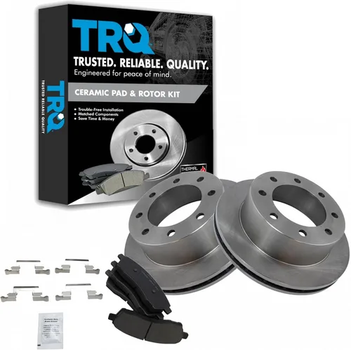 Vista 89 de TRQ Juego de pastillas de freno y rotor de cerámica trasera compatible con Honda Accord V6 1998-02 3.0L con frenos de disco traseros 02-06 Acura RSX