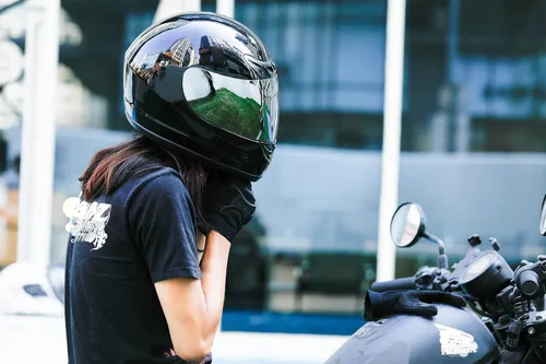 Vista 6 de TCMT - Casco para adultos, negro brillante, de cara completa, para calle, bicicleta de tierra, ATV, motocicleta todoterreno, motocross, aprobado por