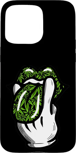 Vista 31 de Lick Smoke Weed Leaf Pattern Marihuana 420 Cannabis Pot Gift Case para iPhone 17