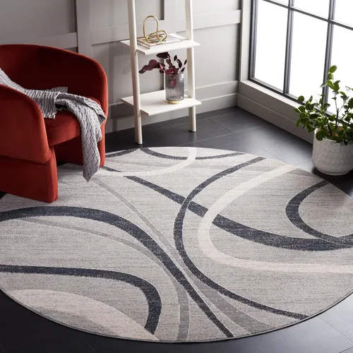 Vista 9 de SAFAVIEH Odyssey Collection - Alfombra de pasillo de 2 pies 2 pulgadas x 8 pies, marfil azul y dorado, diseño abstracto moderno, ideal para zonas