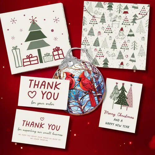 Vista 5 de Adornos de Navidad cardenales, adorno cardenal, simbolizando amor y memoria, elegante regalo de recuerdo navideño para familiares y amigos