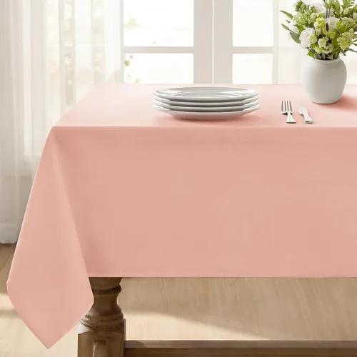 Vista 42 de Softalker - Mantel rectangular, impermeable y resistente a las manchas, mantel cuadrado de tela sin arrugas, lavable, cubierta de mesa de poliéster