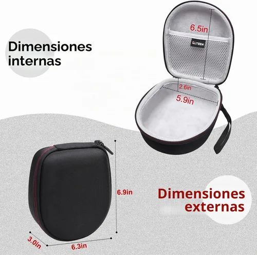 Vista 4 de LTGEM - Funda para auriculares compatible con auriculares Bluetooth inalámbricos Marshall Major V/IV/III/II, bolsa de almacenamiento de viaje