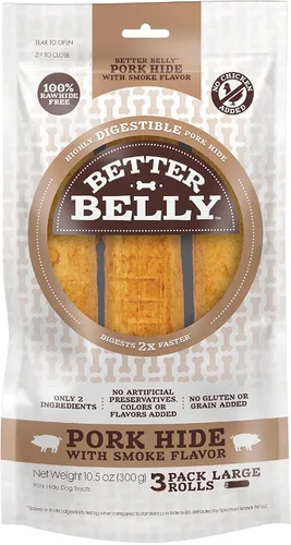 Vista 17 de Better Belly Originals - Rollo grande, golosinas para perros altamente