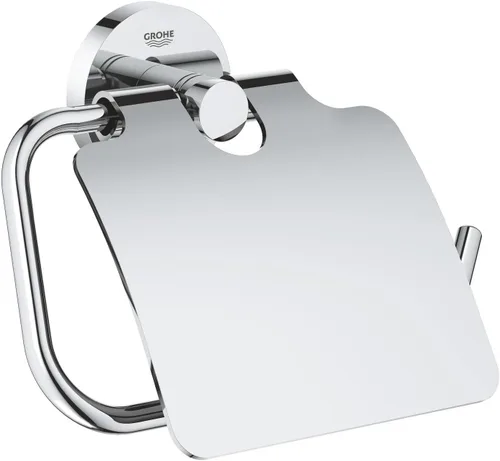 Vista 10 de GROHE 40689001 Essentials - Soporte para papel higiénico montado en la pared, color cromado Starlight
