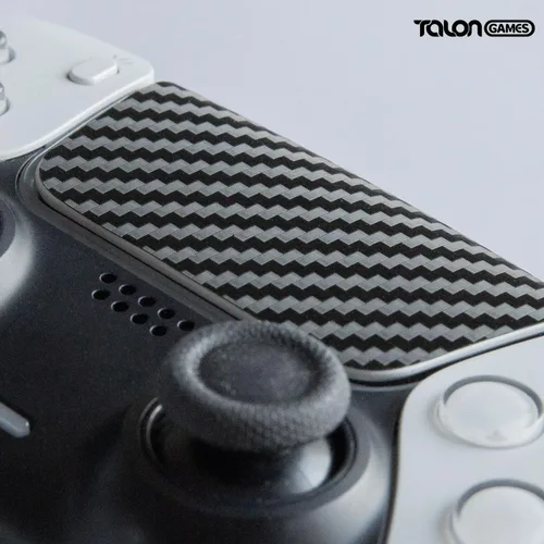 Vista 5 de TALONGAMES Touchpad Skin compatible con el controlador PS5 Dualsense, textura mejorada para Playstation, precortado, fácil de aplicar, añade