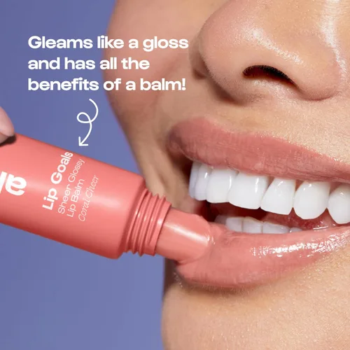 Vista 4 de Alleyoop Lip Goals Bálsamo Labial Brillante – Hidratante labial tintado para mujeres – Bálsamo labial vegano para labios agrietados, bálsamo
