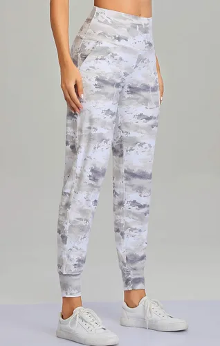 Vista 118 de Oalka - Pantalones deportivos para mujer, con cintura alta y bolsillos, para hacer deporte, yoga y entrenar