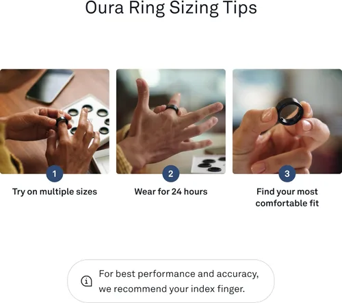 Vista 7 de Oura Ring Gen3 Heritage - Anillo inteligente, seguimiento del sueño, frecuencia cardíaca, rastreador de actividad física, 5-7 días de duración