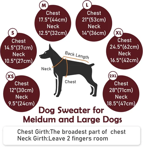 Vista 8 de PeacockGreen XS Suéter para Perro Hembra Chihuahua Teacup, Ropa para Gatos y Cachorros - Suéter Cálido de Invierno para Navidad y Acción de Gracias