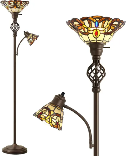 Vista 10 de GyroVu Lámpara de pie Torchiere para sala de estar, luz de lectura LED