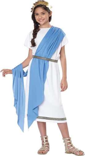 Vista 4 de Disfraz griego Toga para niños, Blanco