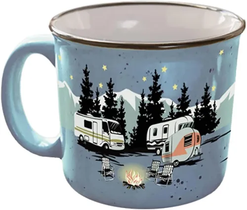 Vista 4 de Camp Casual CC-004Y Desert Dreamin' - Taza, Noche estrellada, Azul