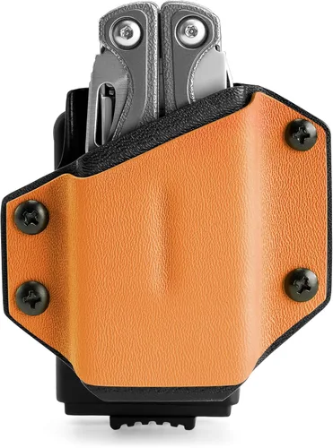 Vista 12 de TACTICAL GEEK TX1 - Funda multiherramienta EDC, funda ajustable con clip trasero para cinturón, multiherramienta no incluida (negro)