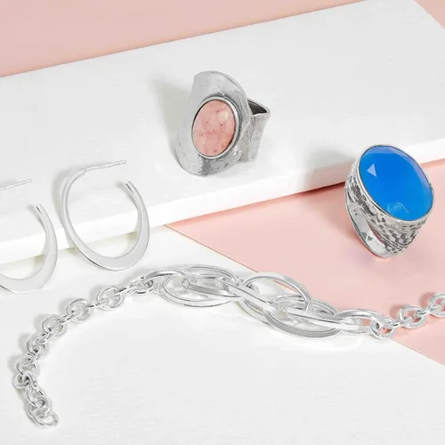 Vista 5 de Silpada Pulsera de eslabones con cadena de reacción en plata de ley, 7.5 pulgadas, no conocido