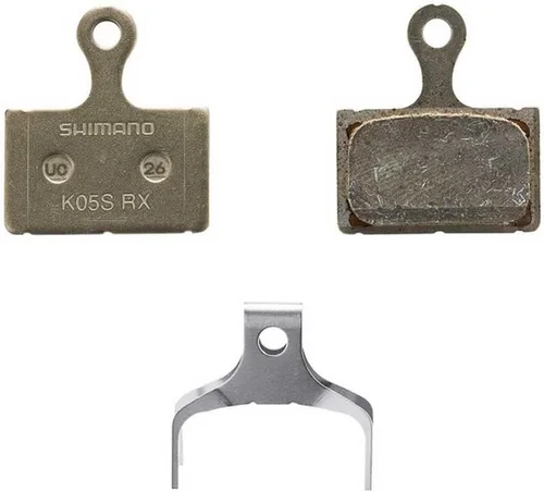 Vista 2 de Shimano K05S-RX almohadillas de disco y resorte, parte trasera de acero, resina, negro