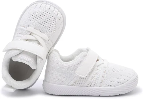Vista 2 de iSusuJo Zapatos de bebé para niño y niña, zapatos para caminar sin cordones para bebés, zapatos para primeros pasos, 6, 9, 12, 15, 18, 24 meses
