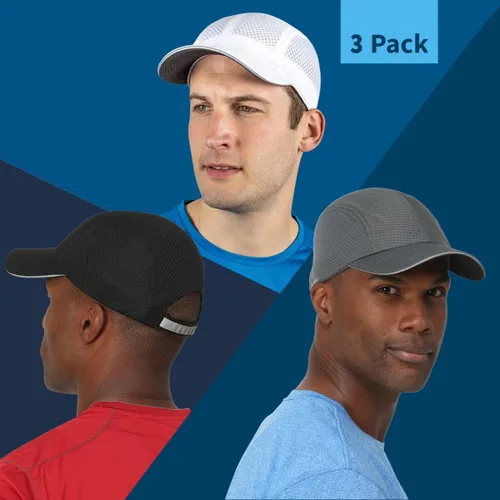 Vista 2 de TrailHeads Race Day Performance - Gorra deportiva ligera de secado rápido para hombre, talla única