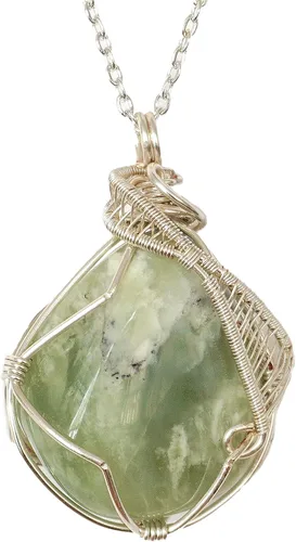 Vista 21 de Collar de cristal de piedra natal alternativo para mujer y hombre - plateado