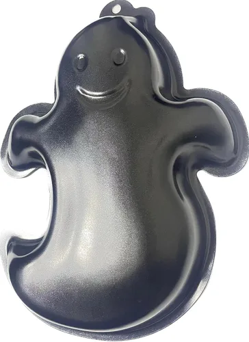 Vista 5 de Molde para Pastel con Forma de Fantasma, Molde para Pastel de Aluminio, Molde para Pastel Antiadherente Negro para Halloween, Cumpleaños y Otras