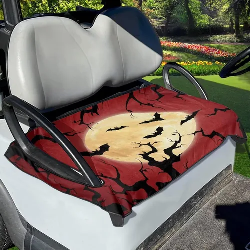 Vista 30 de Fundas de asiento de carrito de golf, toalla de manta de asiento de carrito de golf, cubierta de asiento de carrito de golf para asientos de 2