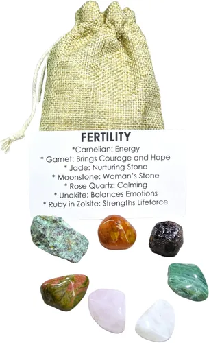 Vista 2 de Healing Atlas - Kit de cristales y piedras curativas para la fertilidad, mejora tu fertilidad naturalmente con auténticas gemas de equilibrio