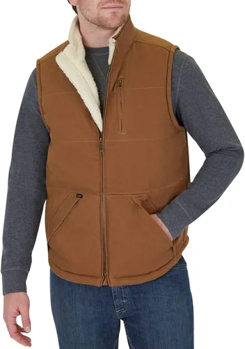 Vista 2 de Lee Chaleco de lona para trabajo para hombre Chaleco de trabajo de invierno para hombre Chaleco con bolsillos Chaqueta sin mangas para hombre