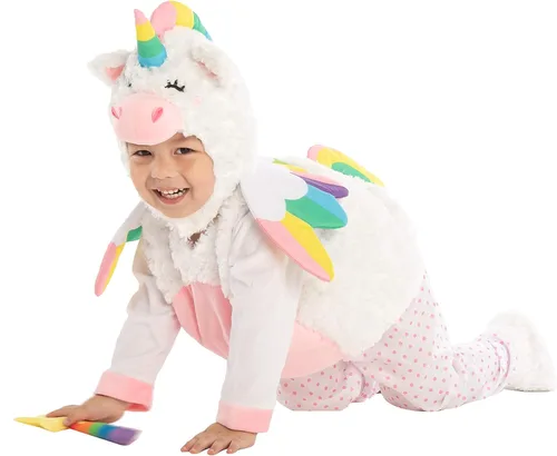 Vista 4 de Spooktacular Creations Lindo disfraz de unicornio de bebé para Halloween, fiesta de truco o trato, disfraz