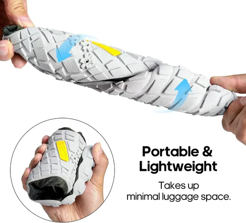 Vista 7 de NORTIV 8 Zapatos de agua para hombre, descalzos, atléticos, ligeros, deportivos, para el aire libre, natación, pesca, senderismo, buceo, surf