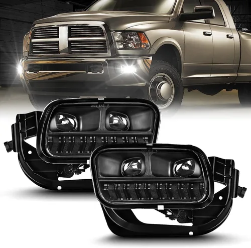 Vista 8 de Kit de luces antiniebla para Dodge Ram 1500, Ram 2500/3500 2009-2012, 2010-2018