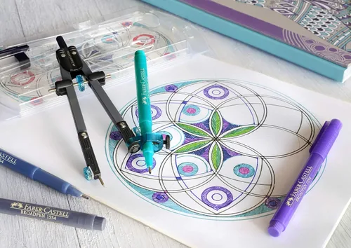 Vista 2 de Faber-Castell Broadpen 1554 - Delineador de punta (0.031 in), color violeta