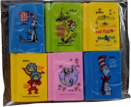 Vista 3 de Dr. Seuss - Gomas de borrar con temática - 6 borradores cada uno