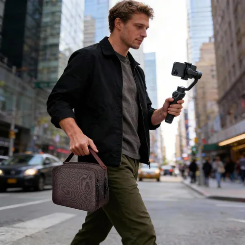 Vista 8 de Funda estabilizadora de cardán para DJI Osmo Mobile 7P/7/8 Estabilizador de cardán para iPhone Android, funda de cardán para micrófono 3/2/Mini