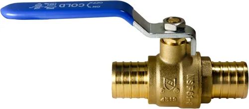 Vista 3 de XFITTING Válvula de bola Pex de 2 piezas de 1 pulgada con mango azul, 24-2-6 = 2X (2 paquetes)