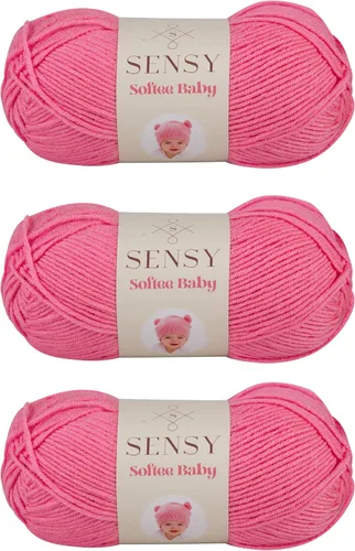 Vista 48 de Sensy Softee Hilo para Bebé, 3.5 oz, 275 yardas, Gauge 3 Light (Almendra)