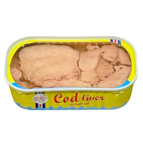 Vista 7 de Hígado de bacalao en aceite propio, 4.3 onzas (paquete de 15)