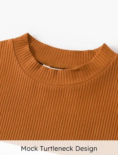 Vista 7 de PATPAT Trajes familiares a juego para mamá y yo, conjuntos a juego, manga corta, cuello redondo, vestido de camisa midi
