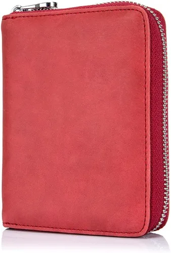 Vista 20 de boshiho Cartera con bloqueo RFID de 24 ranuras para tarjetas de crédito, de piel auténtica, organizador de múltiples tarjetas, con cremallera