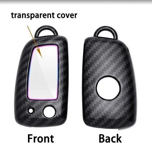 Vista 3 de ontto Funda para Llave de Automóvil Flip con Botón de Nissan, Carcasa de Llave de ABS para Rogue Rogue Select Blanco