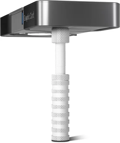 Vista 10 de Soporte de GPU, soporte de GPU de 7-11.5 cm con lámina antideslizante, soporte de GPU para evitar el hundimiento de la tarjeta gráfica (Plata)