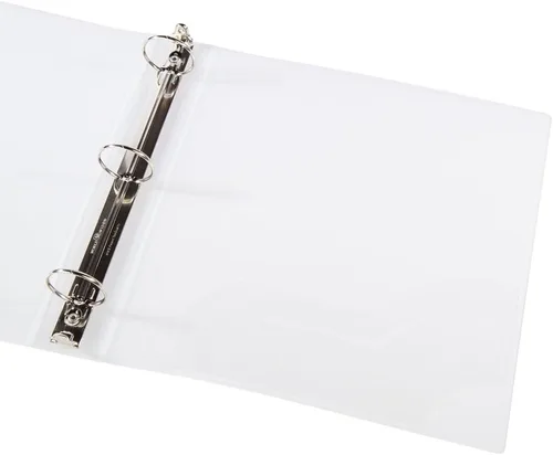 Vista 3 de Filexec Products 50297-64223 - Carpeta transparente de 3 anillos de 1 pulgada, paquete de 2