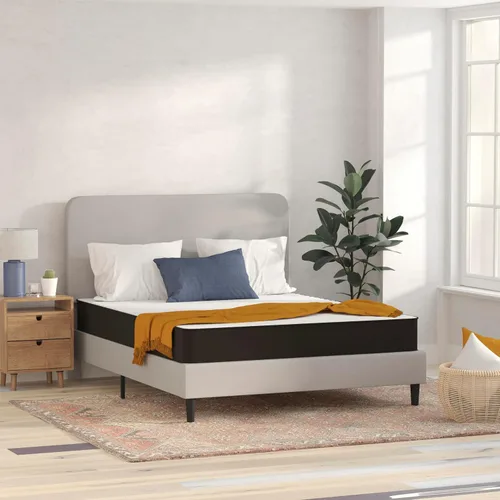Vista 15 de Flash Furniture Capri Comfort Sleep - Colchón híbrido de resortes interiores y espuma de 6 pulgadas en una caja, colchón híbrido de resortes