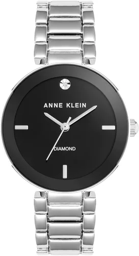 Vista 17 de Anne Klein Reloj de pulsera con esfera de diamante genuino para mujer