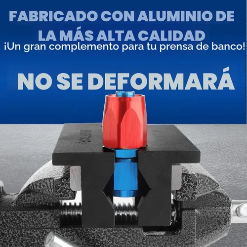 Vista 3 de Almohadillas de tornillo de banco de aluminio de 4 pulgadas y mordazas suaves de tornillo de banco para tornillo de banco, cubiertas de tornillo