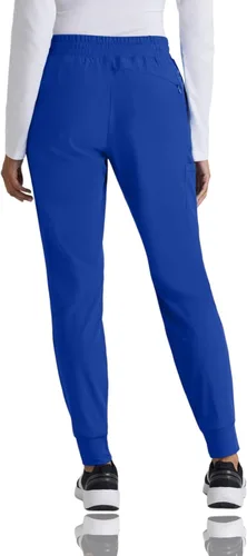 Vista 2 de Barco One Pantalón deportivo, pantalón quirúrgico de altura media, con tejido elástico de 4 vías y 3 bolsillos, para mujer