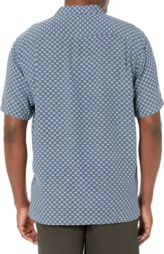 Vista 2 de Tienda Essentials Camisa de campamento 100% seda de ajuste relajado para hombre