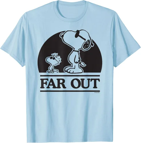 Vista 53 de Peanuts Woodstock 50th Anniversary Far Out Snoopy - Camiseta Blanco