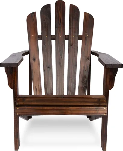 Vista 4 de Shine Company – Silla estilo Westport Adirondack, Marrón quemado