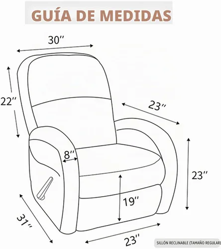 Vista 6 de Easy-Going - Funda 100 % impermeable doble para sofá reclinable, diseño jacquard, en 1 pieza, a prueba de derrames, para niños, mascotas, perros